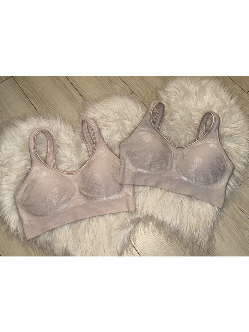 2 Bali 3488 Comfort Revolution Bras Wire Free Seamless Womens M Medium Pink